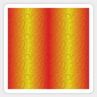 Abstract Wavy Shapes,gradient colors Sticker